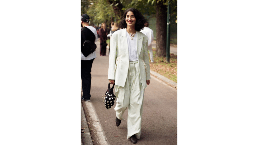 Pastel Suit with Fun Tote Bag